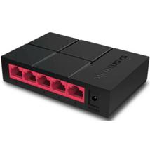 Mercusys MS105G 5 Portos Gigabit Switch fekete-piros