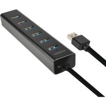 Axagon HUE-SA7BP 7 portos USB 3.0 hub gyorstöltéssel fekete