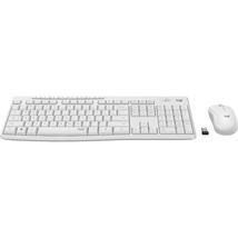 Logitech MK295 Silent vezeték nélküli billentyűzet + egér fehér (920-009873)