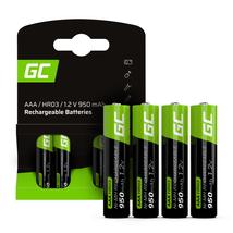Green Cell újratölthető Ni-MH elemek 4x AAA HR03 950mAh
