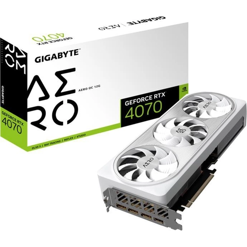 Gigabyte GeForce RTX 4070 12GB AERO OC 12G videokártya (GV-N4070AERO OC-12GD)