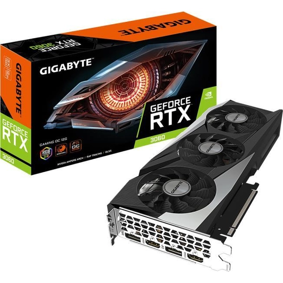 Gigabyte GeForce RTX 3060 GAMING OC 12G LHR (rev. 2.0 videokártya (GV-N3060GAMING OC-12GD)