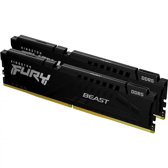 32GB 5200MHz DDR5 RAM Kingston Fury Beast Black CL36 (2x16GB) (KF552C36BBEK2-32)
