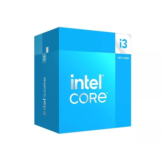 Intel Processzor - Core i3-14100 (3500Mhz 12MBL3 Cache 10nm 60W skt1700 Raptor Lake) BOX