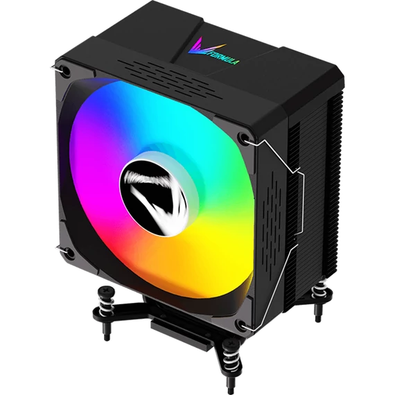 Formula CPU Cooler - Ice Burg EX ARPW 6P (17-34dB, 4pin csatlakozó, 6 db heatpipe, 12cm, PWM, ARGB)
