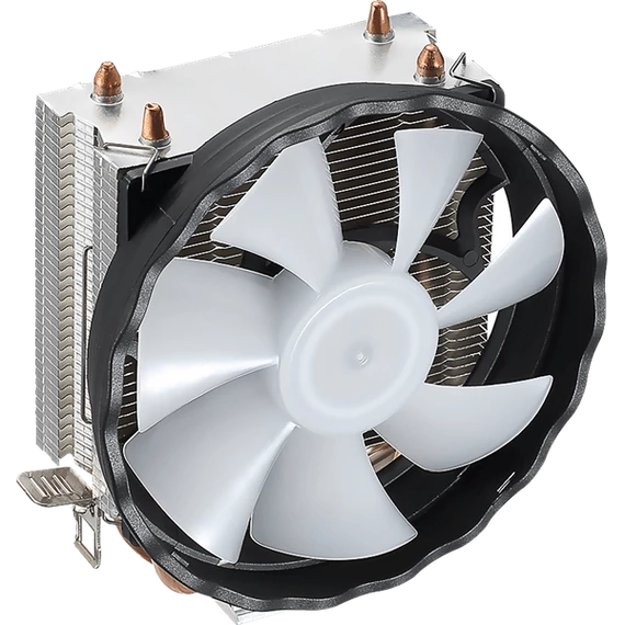 Formula CPU Cooler - Astral FRPW 2P (17-34dB, 4pin csatlakozó, 2 db heatpipe, 9cm, FRGB)