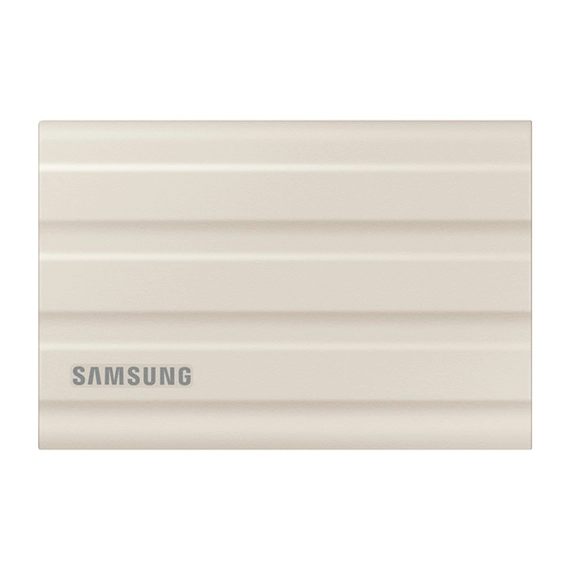 Samsung Külső SSD 2TB - MU-PE2T0K/EU (T7 Shield external, beige, USB 3.2, 2TB)