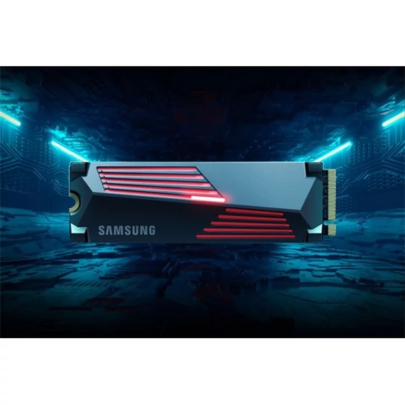 Samsung SSD 2TB - MZ-V9P2T0GW (990 PRO hűtőbordás, PCle 4.0x4, NVMe M.2, 2TB)