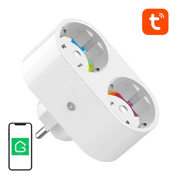 Dual WiFi intelligens aljzat Gosund SP211 3500W, Tuya