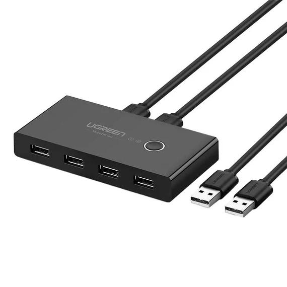 KVM KVM USB 2x4 UGREEN USB 2.0 (fekete)