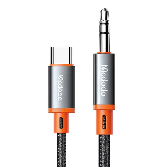 Mcdodo kábel CA-0820 USB-C 3.5mm-es mini jack 3.5mm AUX, 1.2m (fekete)