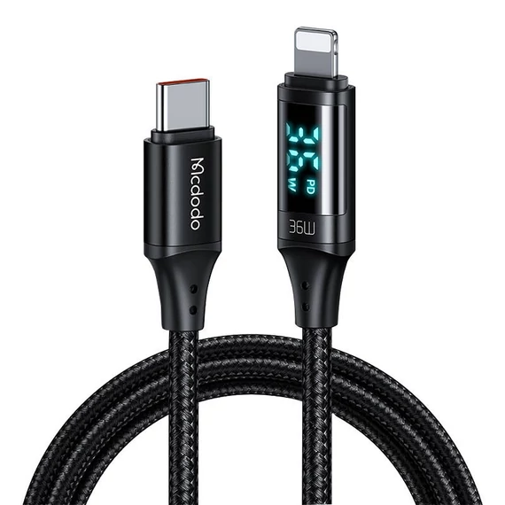 USB-C Lightning Mcdodo kábel CA-1030, 36W, 1.2m (fekete)