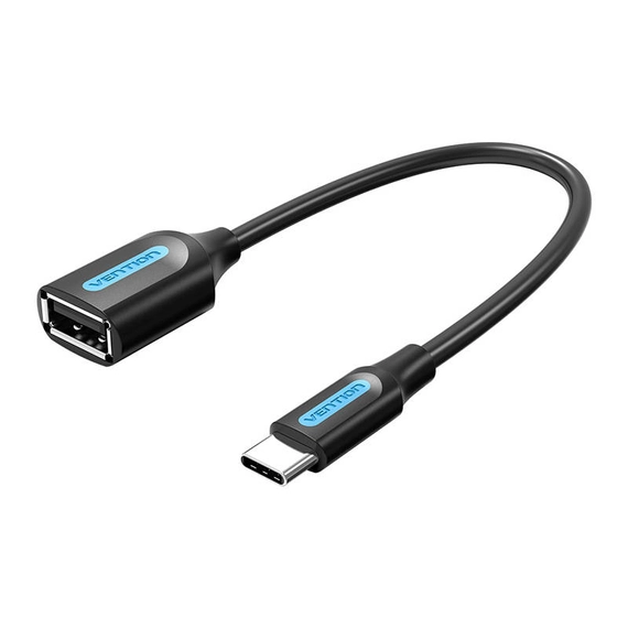 Adapter OTG USB-C 2.0 male to female USB-A Vention CCSBB 0.15m (Black)