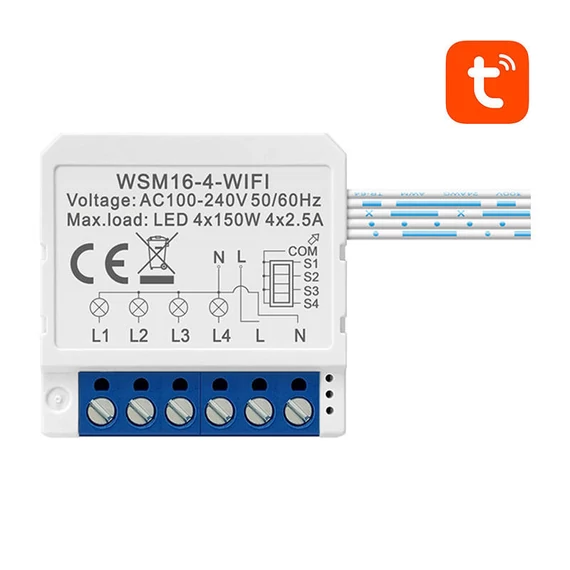 Avatto WSM16-W4 TUYA intelligens Wi-Fi fali kapcsoló