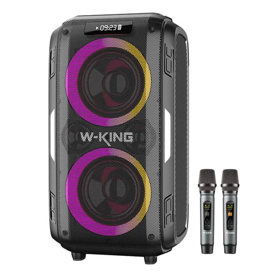 Bluetooth vezeték nélküli hangszóró W-KING T9 Pro 120W (fekete)