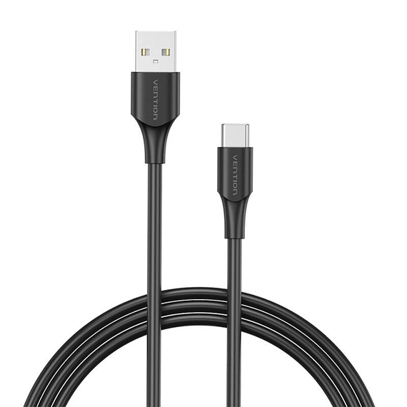 USB 2.0 to USB-C cable Vention CTHBC 3A, 0,25m black
