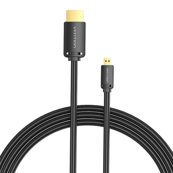 HDMI-D férfi HDMI-A férfi kábel Vention AGIBH 2m, 4K 60Hz (fekete)