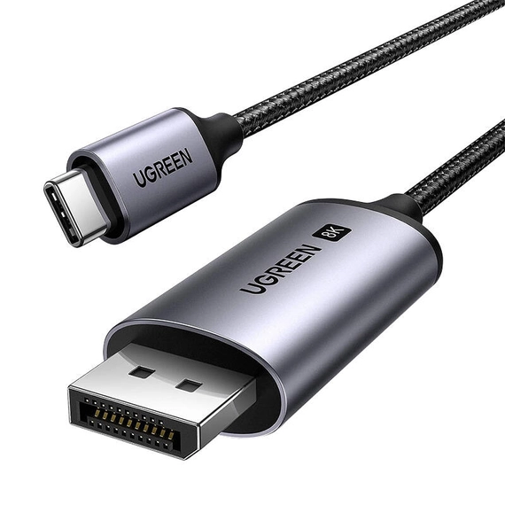 UGREEN CM556 USB-C - DisplayPort kábel, 8K, 3m (fekete)