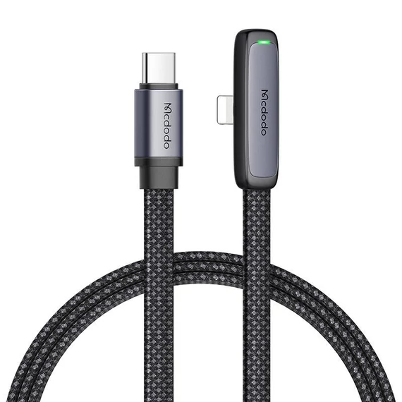 USB-C villám szögkábel Mcdodo CA-3351,1.8m (fekete)
