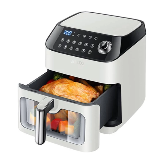 LEACCO 4.5L 1050W zsírmentes fritőz AF020 fehér