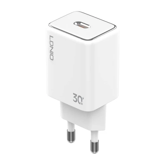 LDNIO A1508C 30W-os USB-C hálózati töltő + villámkábel