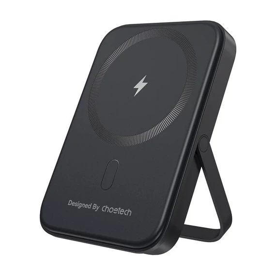 Choetech B742 mágneses powerbank állvánnyal, 5000mAh, 20W, PD (fekete)