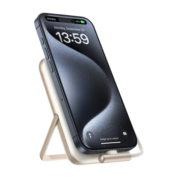 Choetech B735 mágneses powerbank 10000mAh 20W PD + USB-C kábel (fehér)