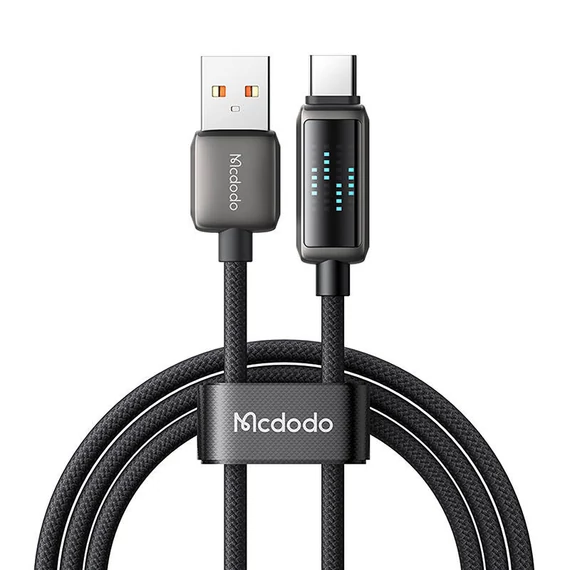Mcdodo CA-2350 USB-A USB-C kábel, 6A, LED kijelző, 1,2m