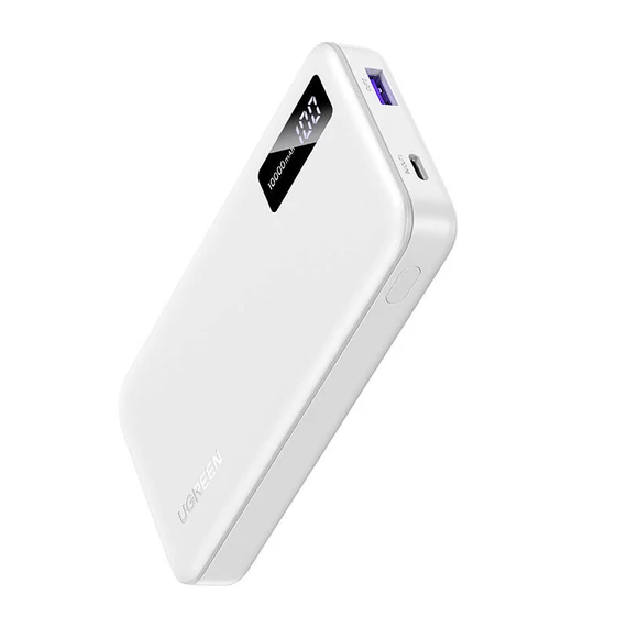 UGREEN PB311 powerbank, 10000mAh, USB + USB-C, 20W PD (fehér)