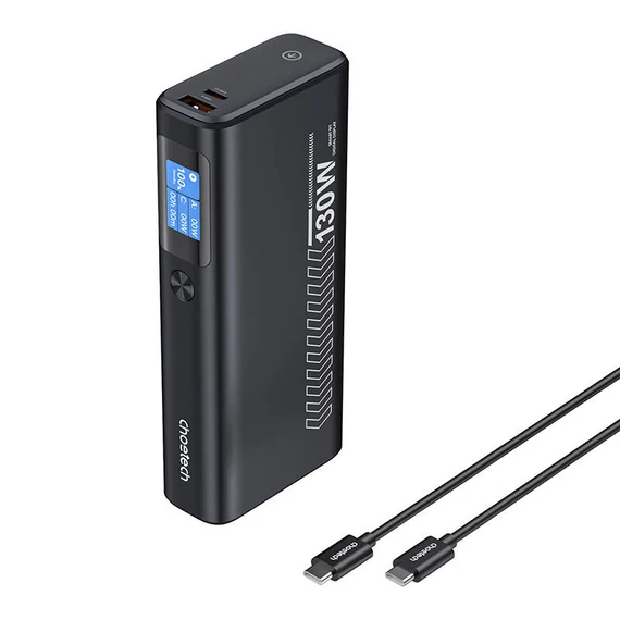Choetech B702 powerbank, 20000mAh, PD 100W (szürke)