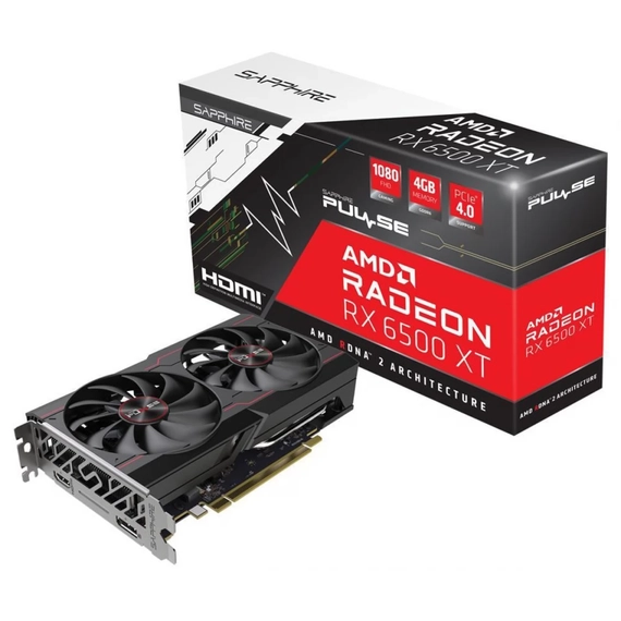 Sapphire Radeon RX 6500 XT 4GB PULSE videokártya (11314-01-20G)