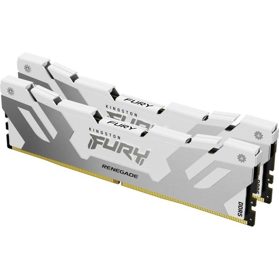 32GB 6000MHz DDR5 RAM Kingston Fury Renegade White XMP CL32 (2x16GB) (KF560C32RWK2-32)