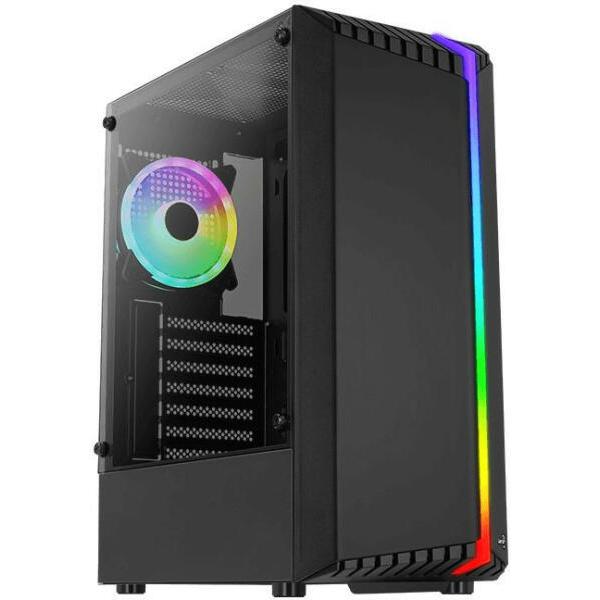 Aerocool Bionic (Bionic-G-BK-V2) táp nélküli ablakos ház fekete (ACCM-PV34113.11)