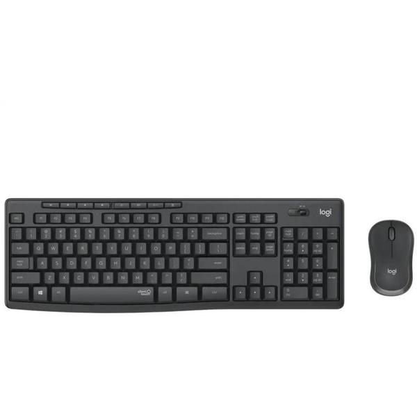 Logitech MK295 Silent vezeték nélküli billentyűzet + egér grafitszürke (920-009806)