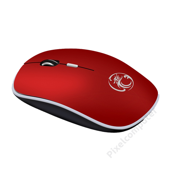 iMice G-1600 vezeték nélküli csendes egér (piros)