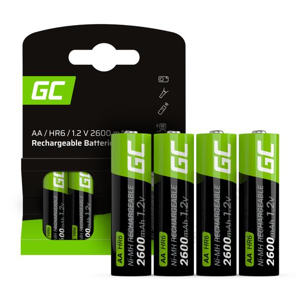 Green Cell újratölthető Ni-MH elemek 4x AA HR6 2600mAh