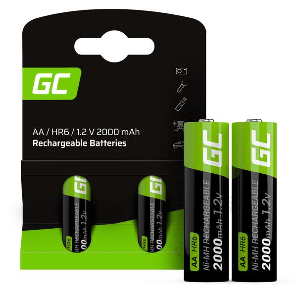 Green Cell újratölthető Ni-MH elemek 2x AA HR6 2000mAh