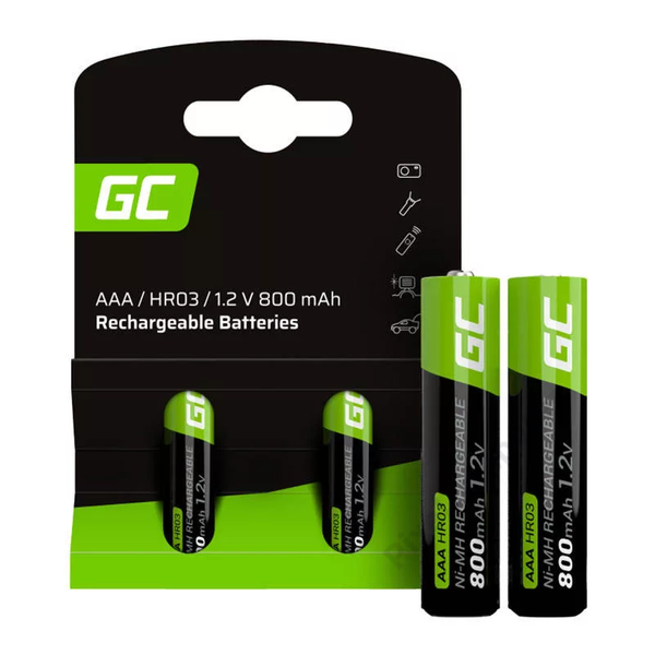 Green Cell 2x AAA HR03 akkumulátor 800mAh