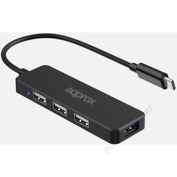 Approx Type-C Hub 1DB USB3.0 / 3 DB 2.0 PORT