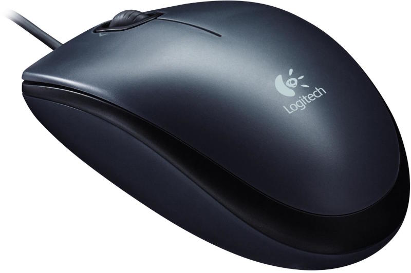 Logitech M90 optikai egér sötét szürke USB (910-001793 / 910-001794)