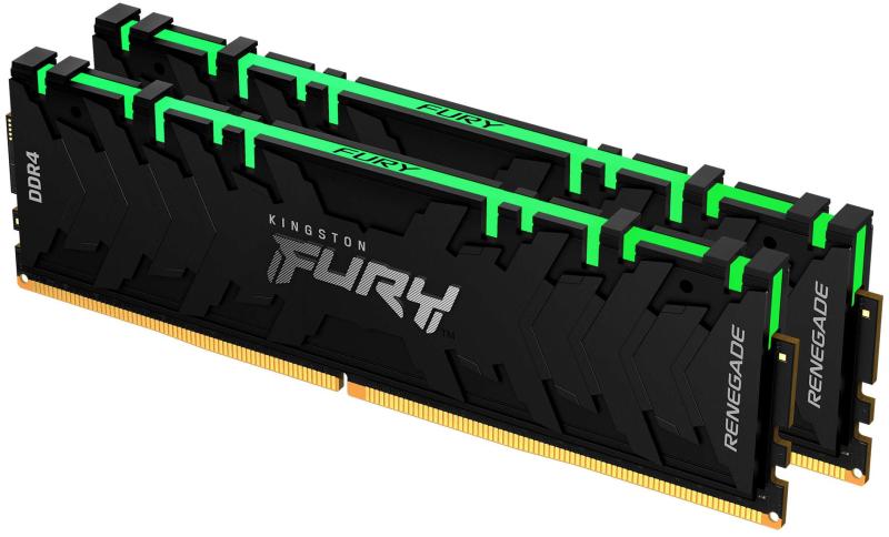 32GB 3600MHz DDR4 RAM Kingston Fury Renegade RGB CL16 (2x16GB) (KF436C16RB1AK2/32)
