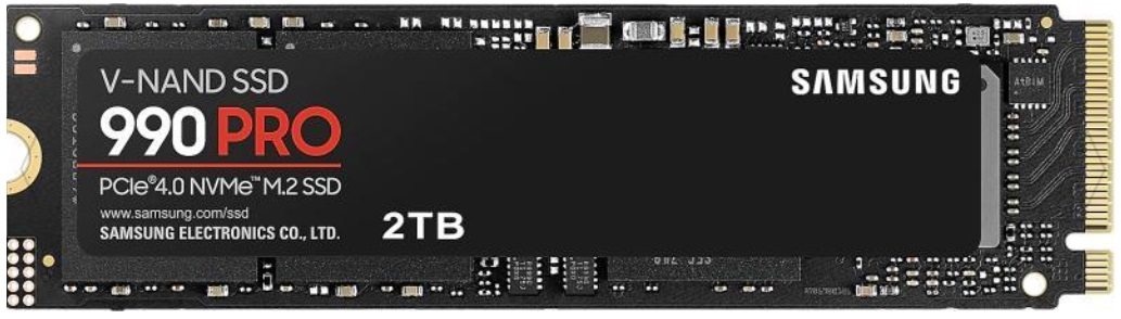 2TB Samsung 990 Pro M.2 NVMe SSD meghajtó hűtőbordával (MZ-V9P2T0GW) 5 év garanciával!