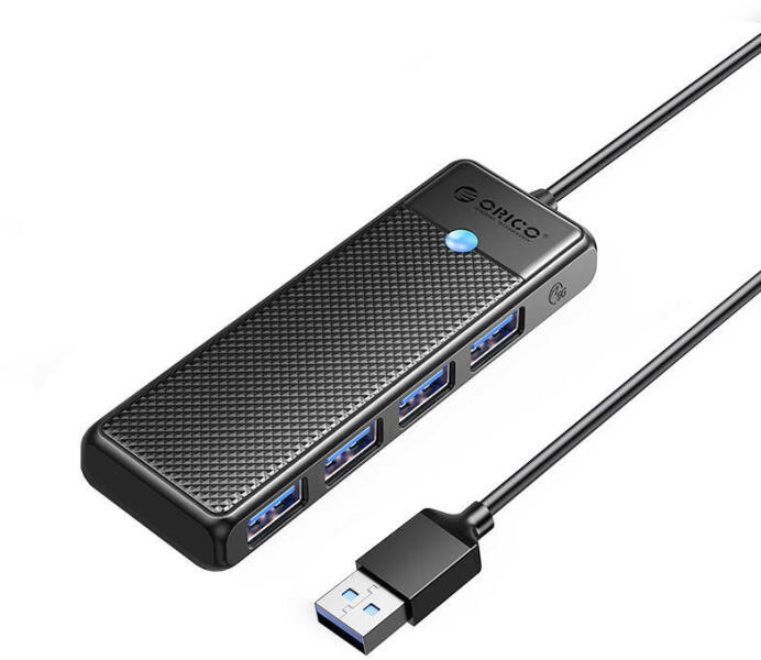 Orico 4 portos USB 3.0 HUB fekete (ORICO-PAPW4A-U3-015-BK)