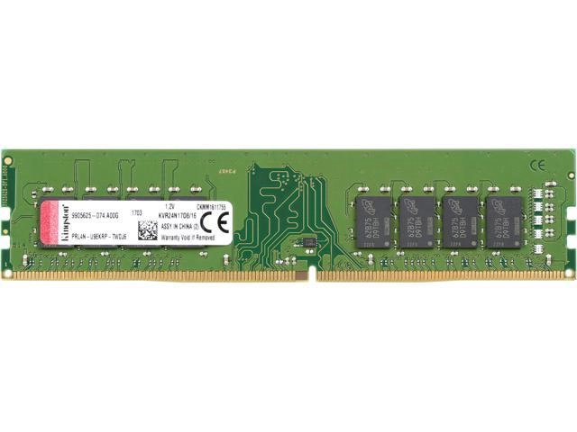 16GB 2400MHz DDR4 RAM Kingston Value memória CL17 (KVR24N17D8/16)