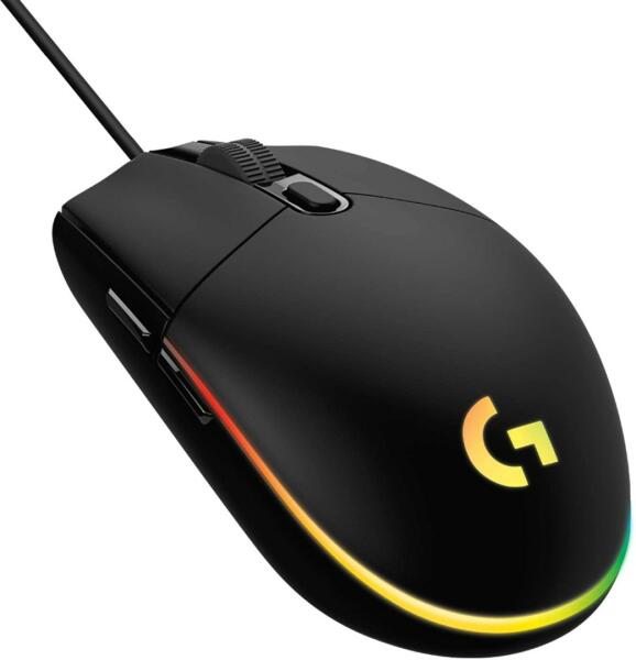 Logitech G203 LIGHTSYNC gaming egér fekete (910-005796)