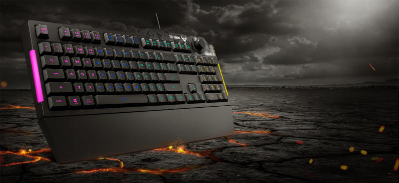 ASUS TUF Gaming K1 billentyűzet fekete