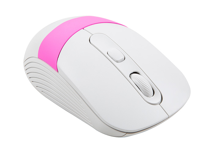 Everest Vezeték nélküli Plug & Play Optikai egér (Fehér-rózsaszín)
