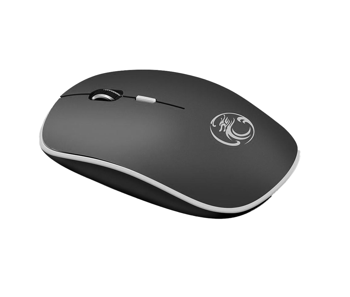 iMice G-1600 vezeték nélküli csendes egér (fekete)