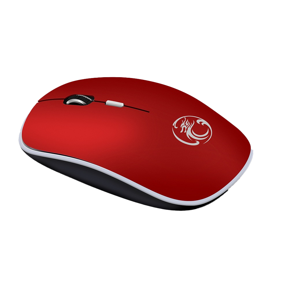 iMice G-1600 vezeték nélküli csendes egér (piros)