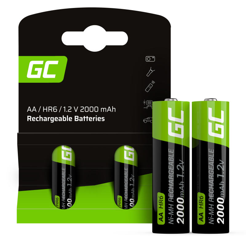 Green Cell újratölthető Ni-MH elemek 2x AA HR6 2000mAh